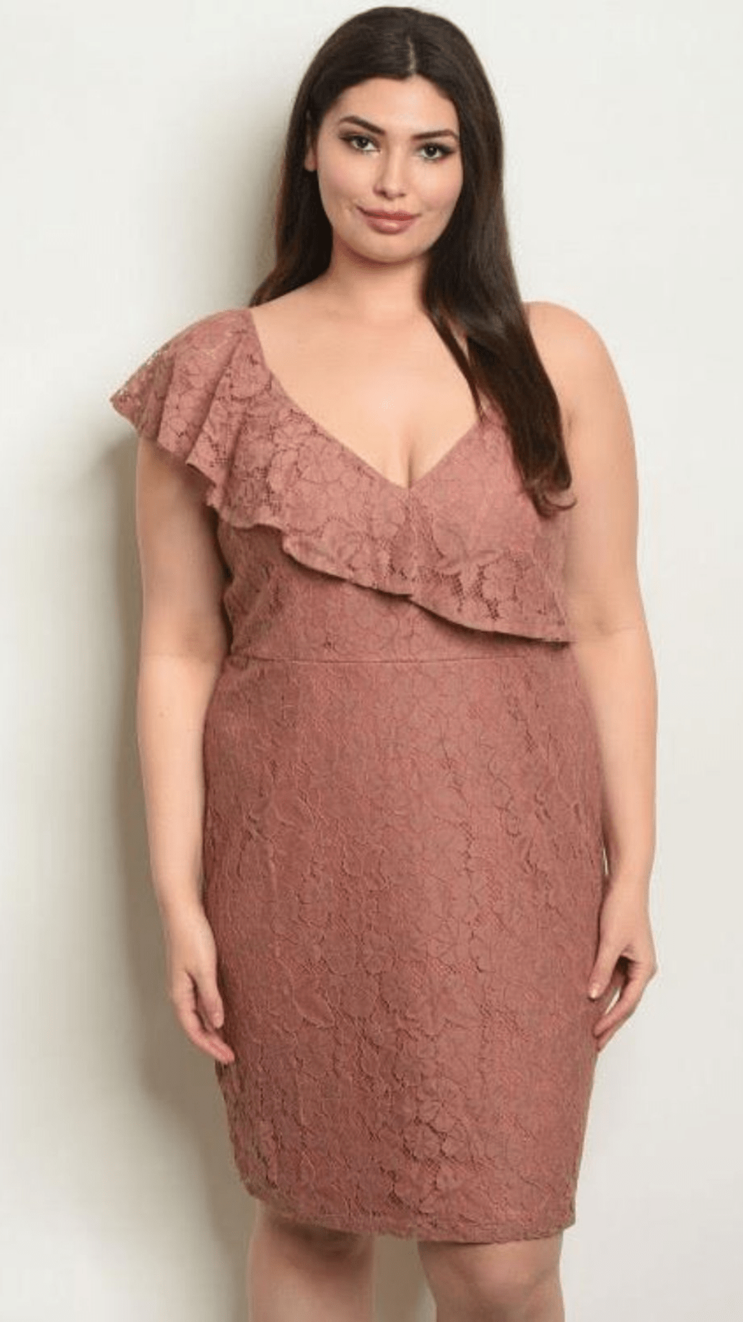 Mid-size Chocolate Brown Lace Dress