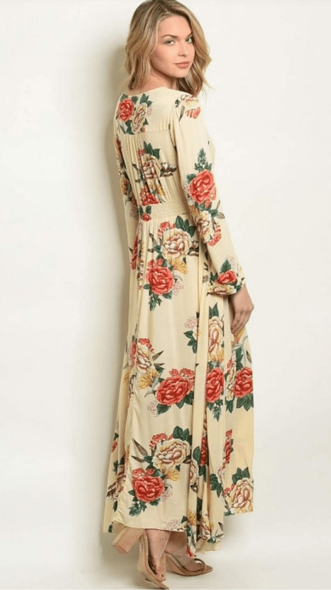 Mid-size Fit and Flare Floral Dress