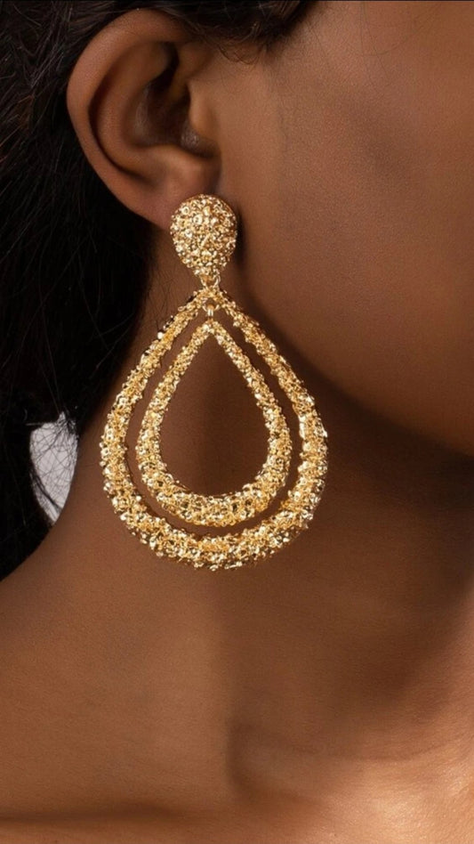 Gold Drop Earring