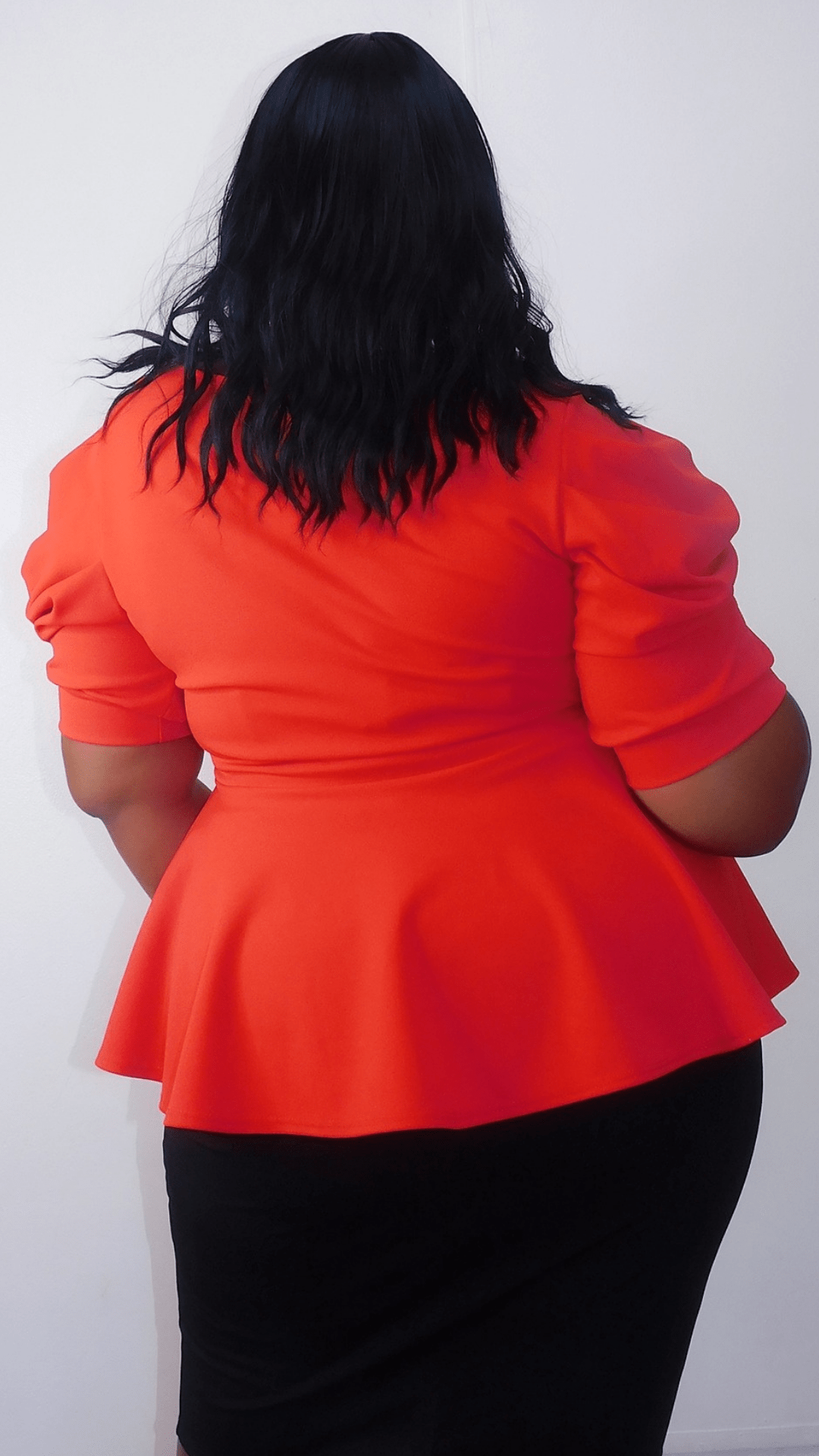 Plus Size Red Babydoll Thick Top