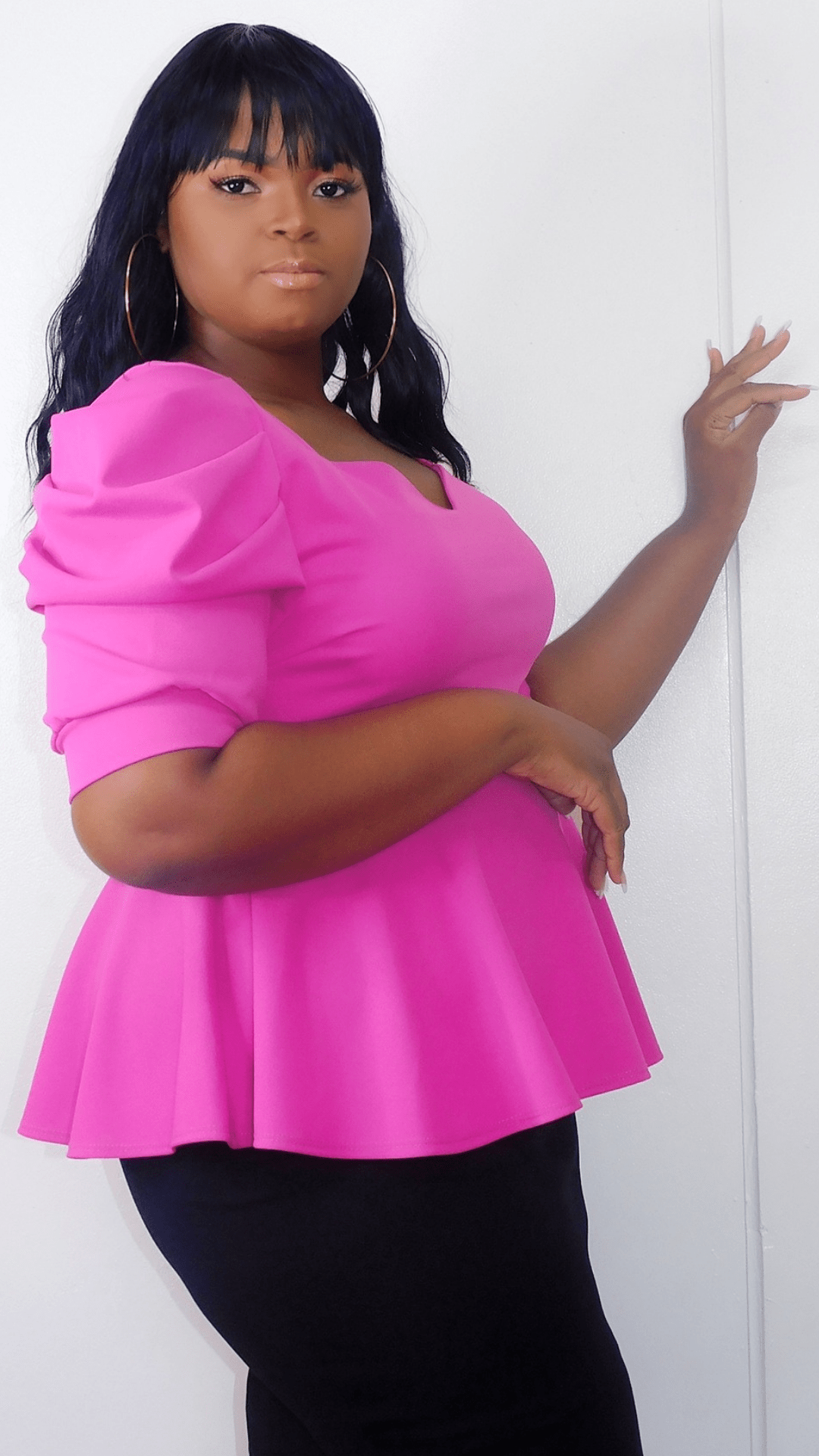 Mid-size Pink Baby Doll Top